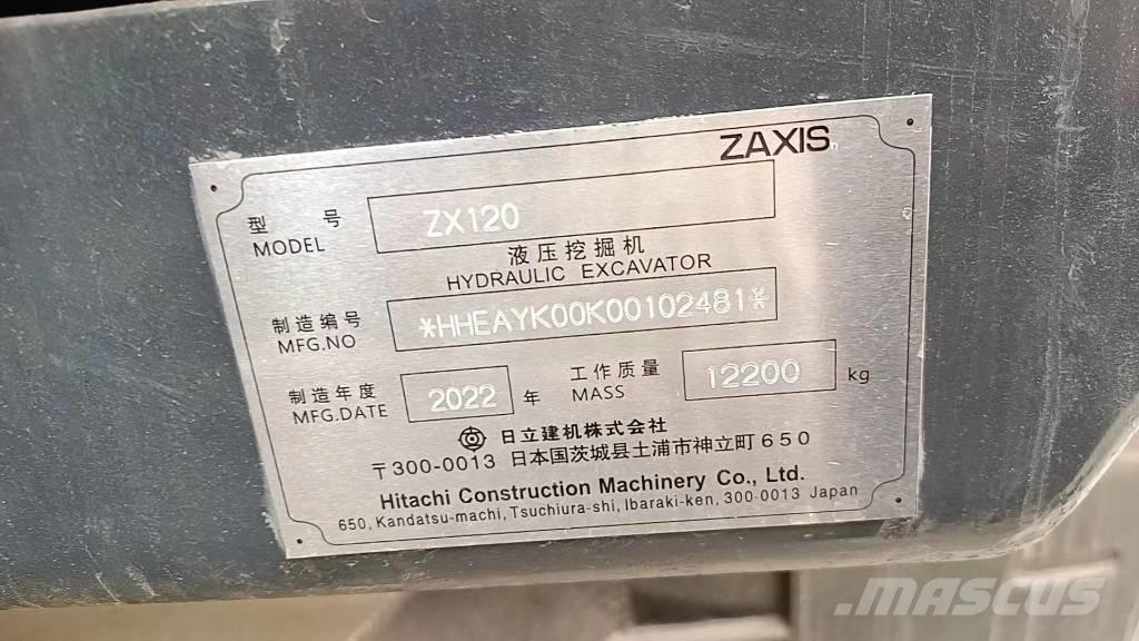 Hitachi ZX 120-6 Minibagger < 7t