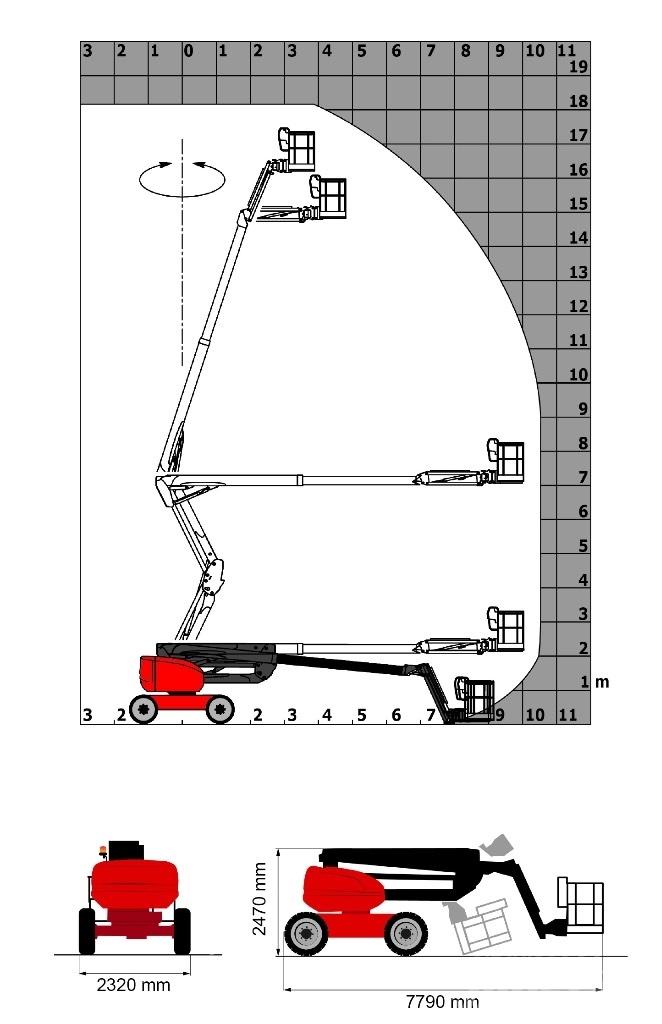 Manitou 180 ATJ E3 Gelenkteleskoparbeitsbühnen