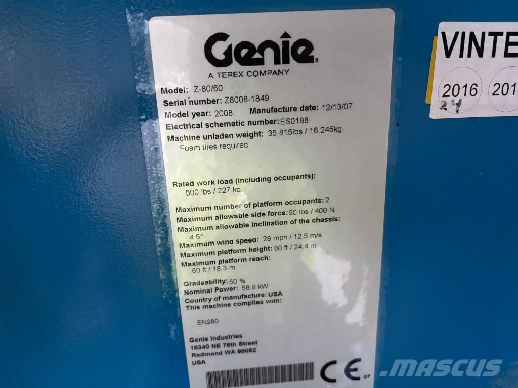 Genie Z 80/60 Gelenkteleskoparbeitsbühnen