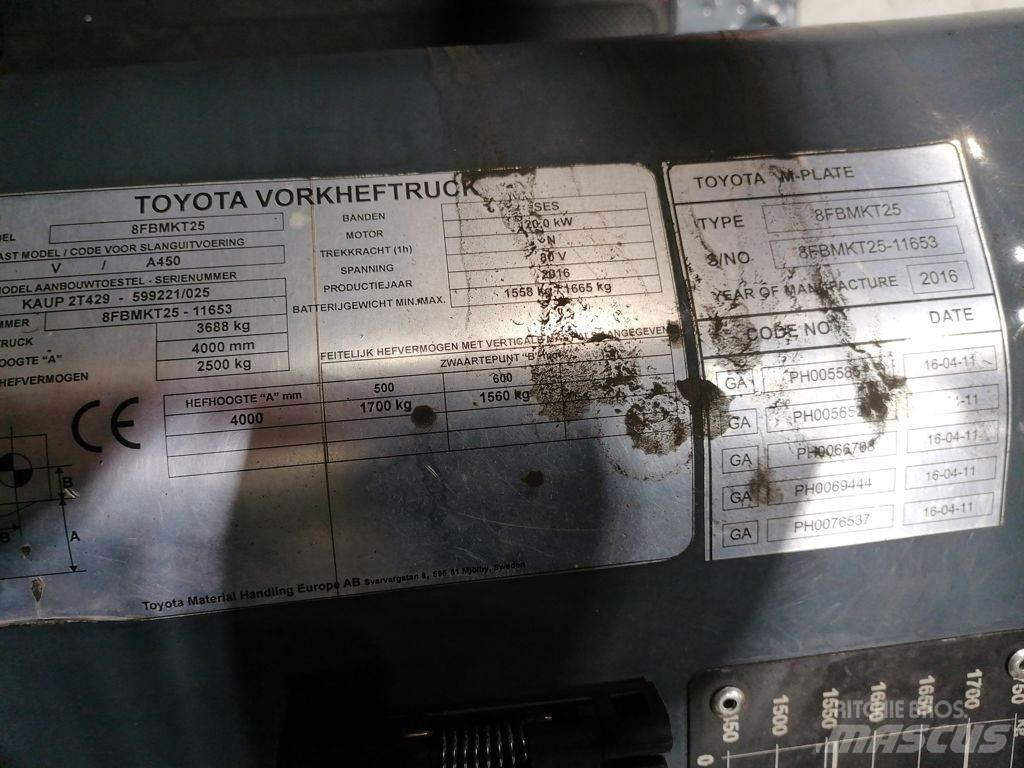 Toyota 8FBMKT25 Elektrostapler