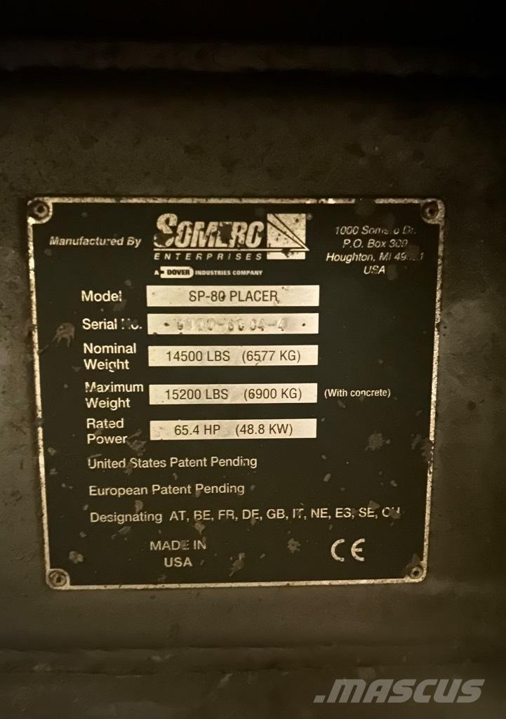 Somero SP-80 (#1105) Zubehör