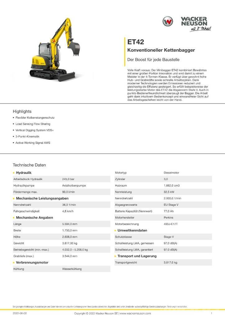 Wacker Neuson ET 42 Raupenbagger
