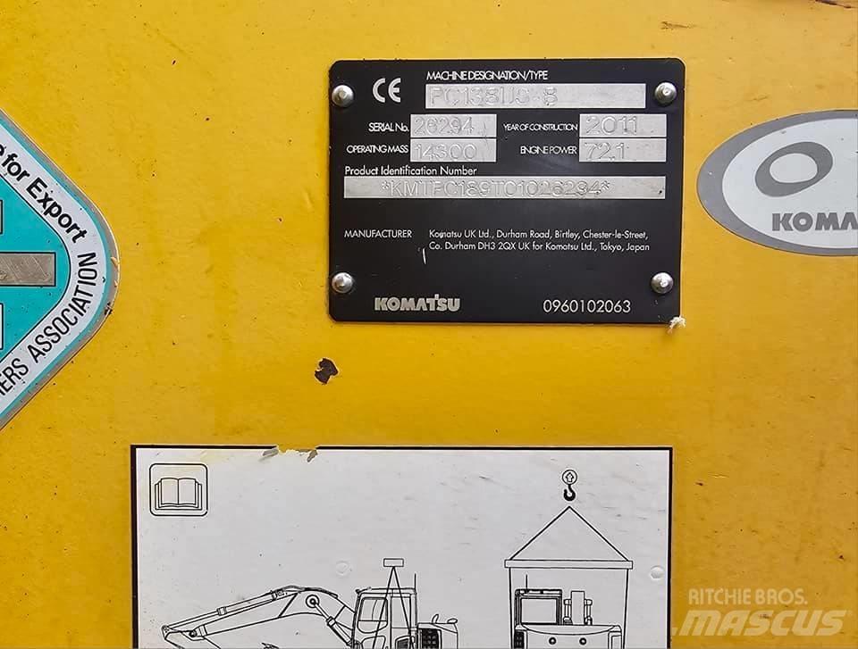 Komatsu PC 138 Midibagger  7t - 12t