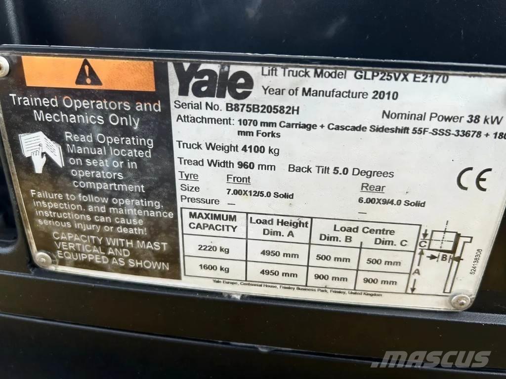 Yale 2.5 Heftruck Gasstapler