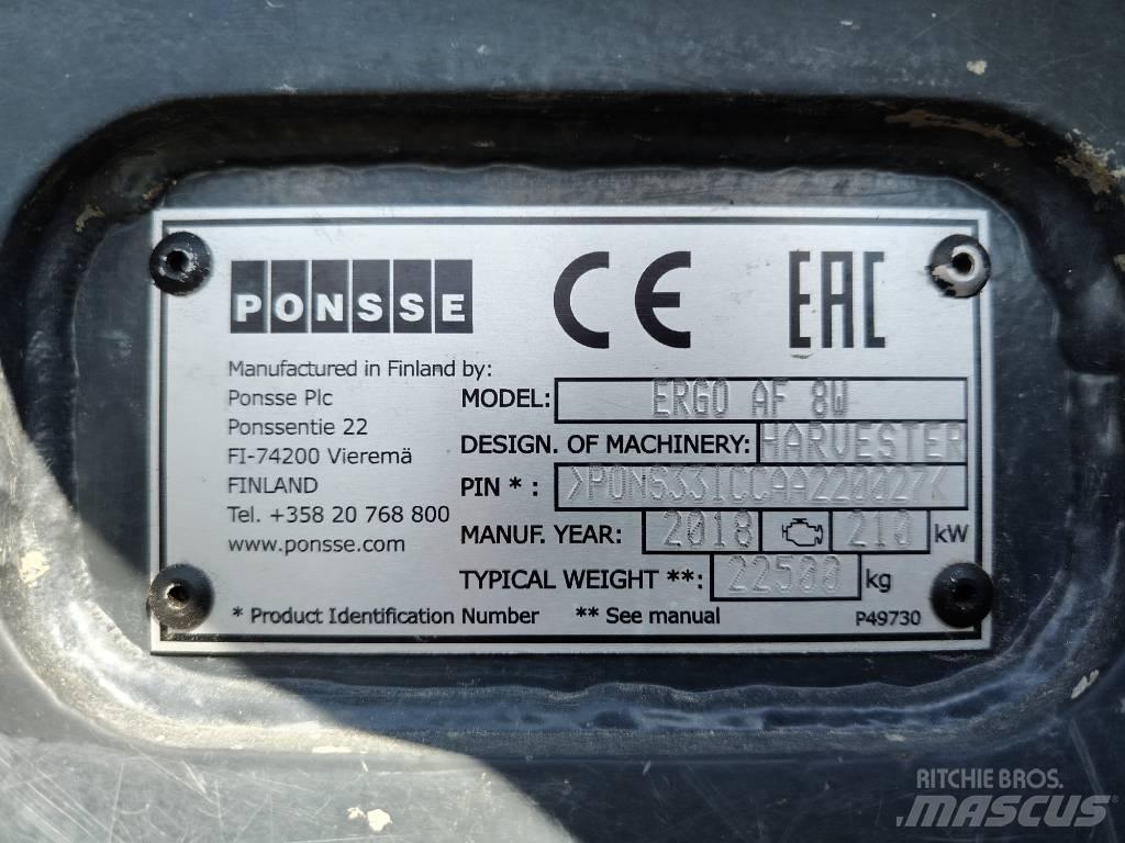 Ponsse Ergo AF 8W Harvester