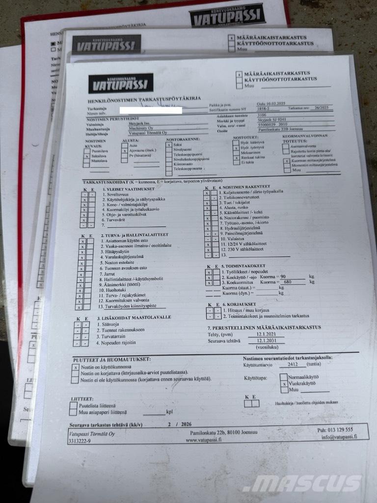 SkyJack SJ 9241 Scheren-Arbeitsbühnen