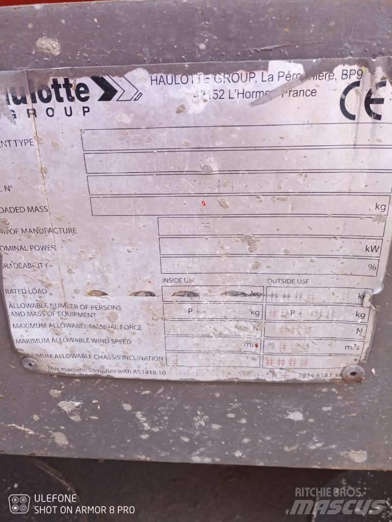 Haulotte Optimum  8 Scheren-Arbeitsbühnen