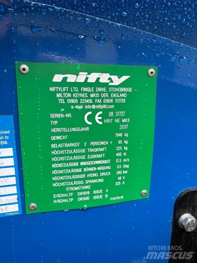 Niftylift HR 17 Gelenkteleskoparbeitsbühnen