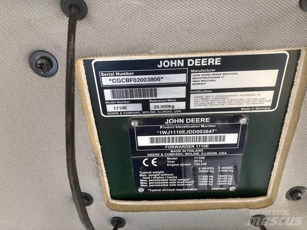 John Deere 1110E Forwarder