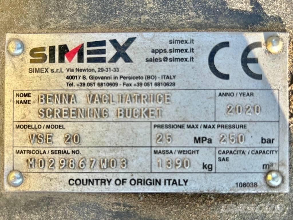 Simex VSE20 Siebschaufeln