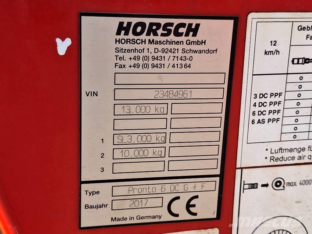 Horsch Pronto 6 DC Drillmaschinen
