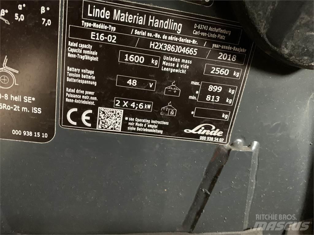 Linde E16 Elektrostapler