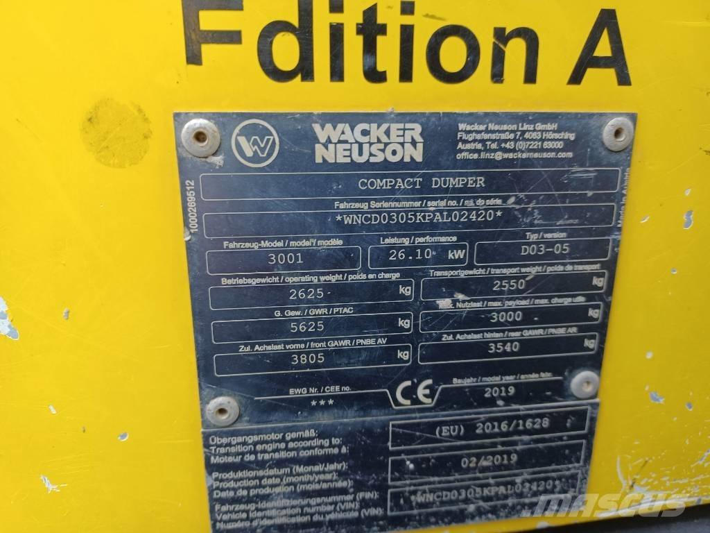 Wacker Neuson 3001 Minidumper