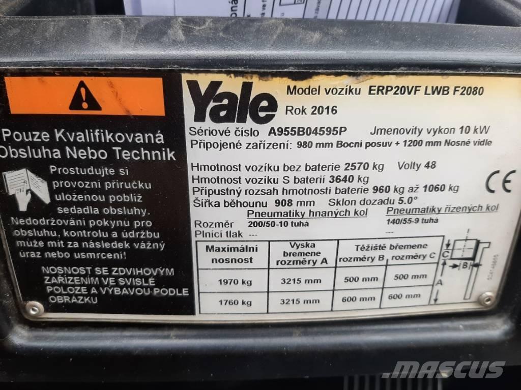 Yale ERP20VF LWB Elektrostapler