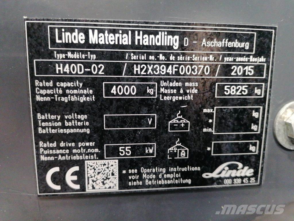 Linde H40D-02 Dieselstapler
