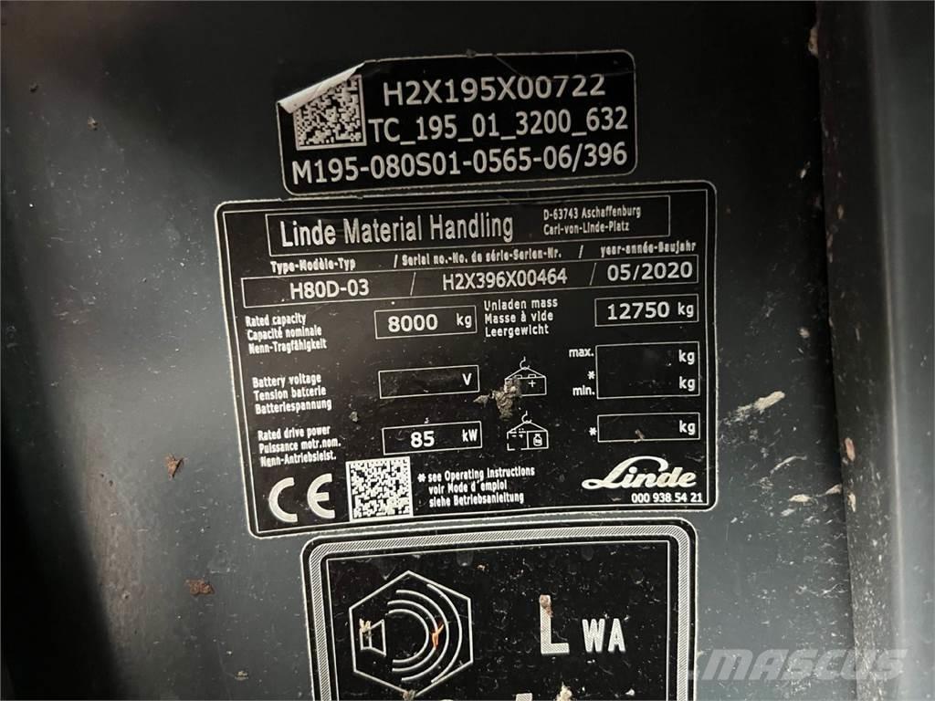 Linde H80D-03 Dieselstapler
