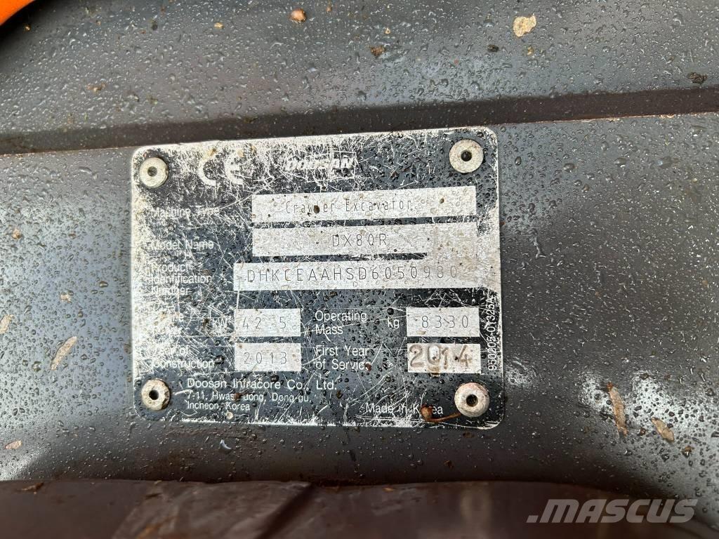 Doosan DX 80 R Midibagger  7t - 12t