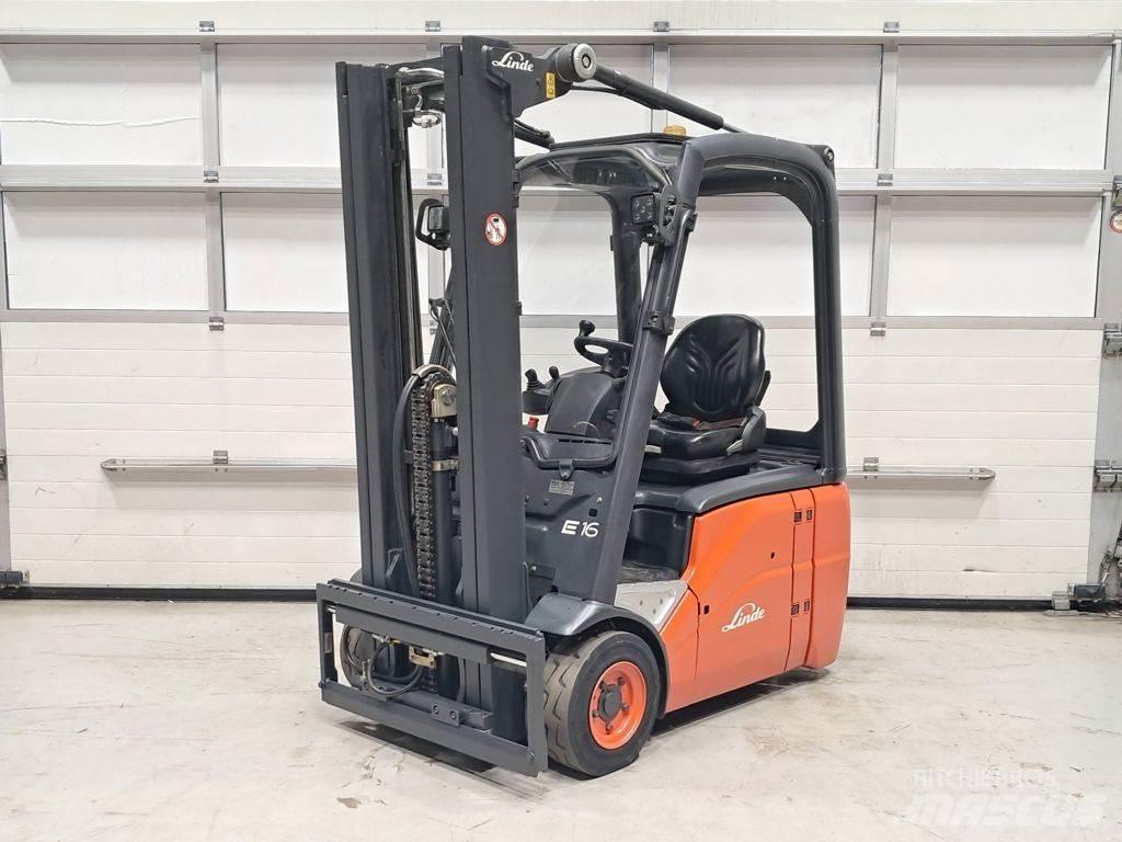 Linde E16C-01 Elektrostapler