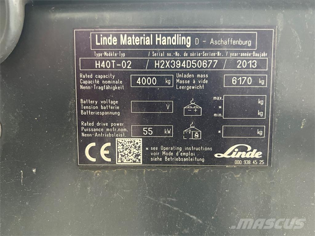 Linde H40T-02 Gasstapler