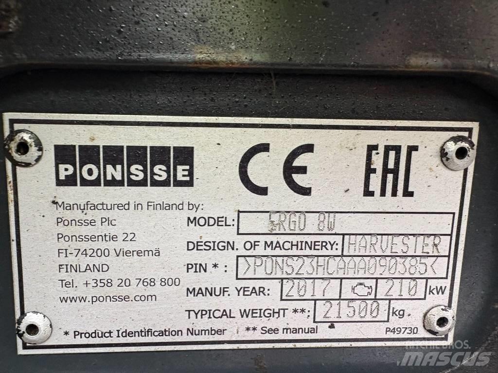 Ponsse Ergo 8W Harvester