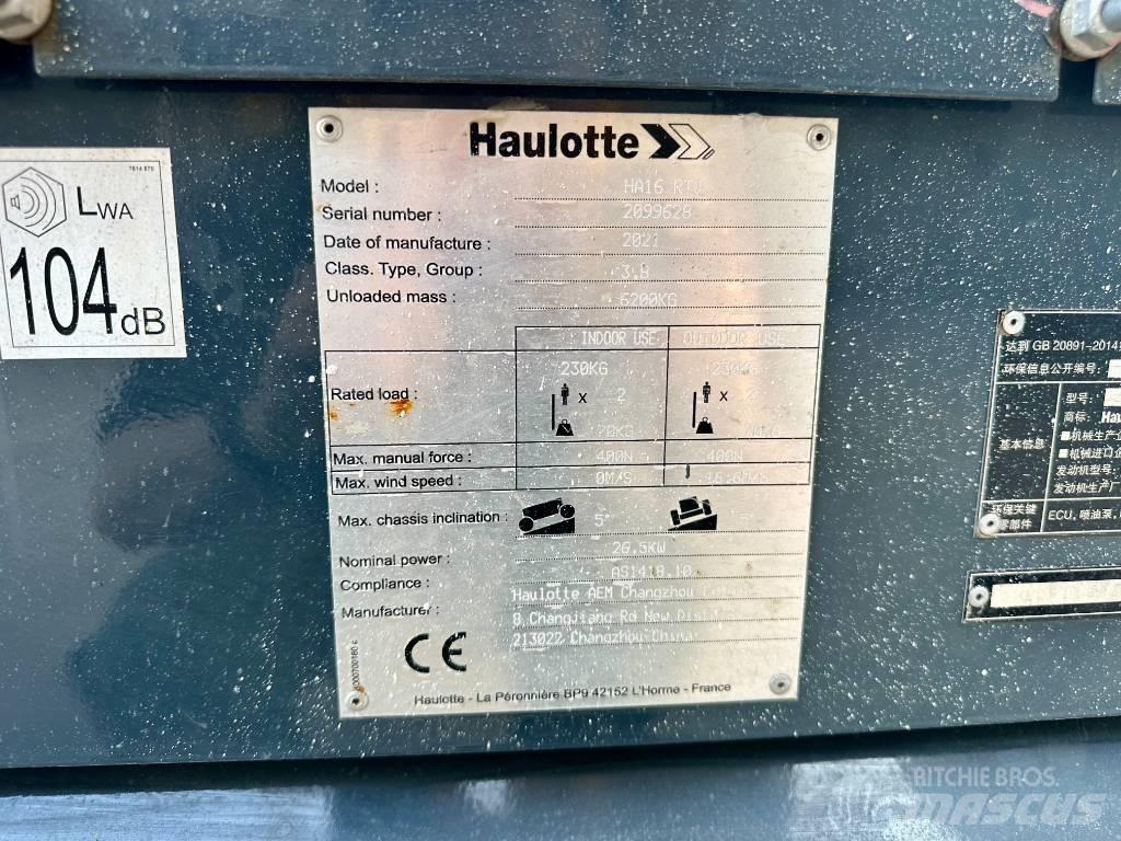 Haulotte HA16RTJ Gelenkteleskoparbeitsbühnen