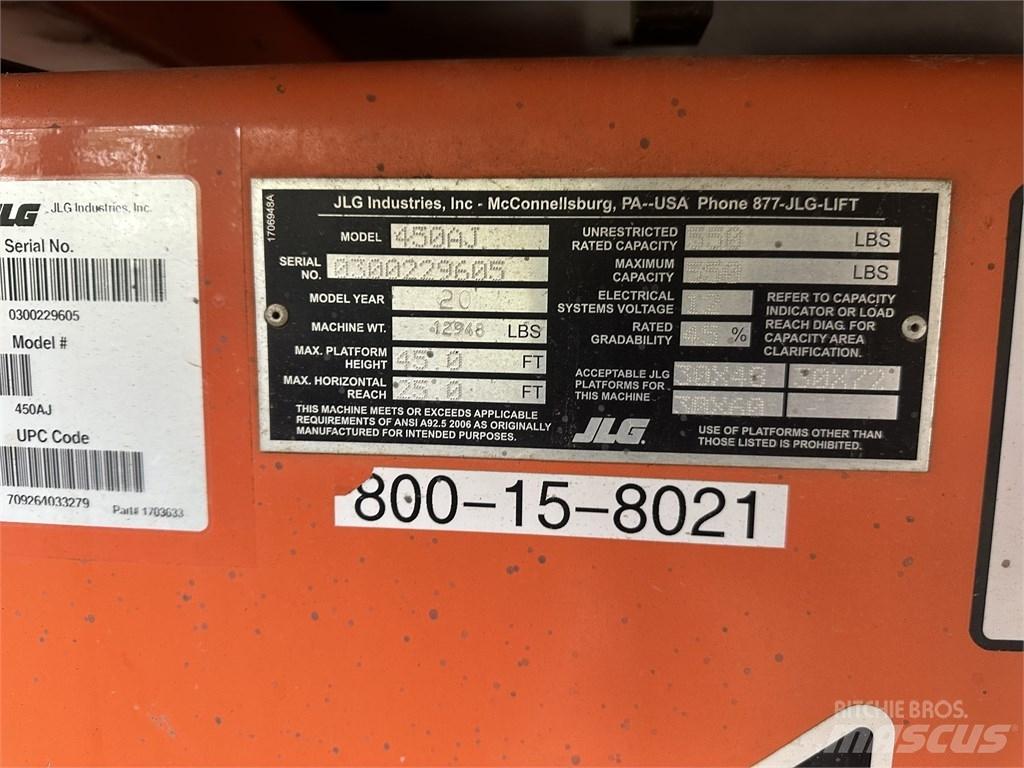 JLG 450 AJ Gelenkteleskoparbeitsbühnen