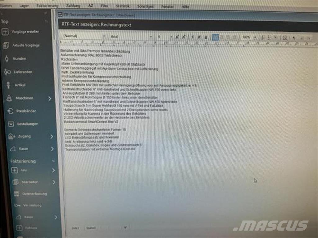 Kotte VT 19.700 Gülletankwagen