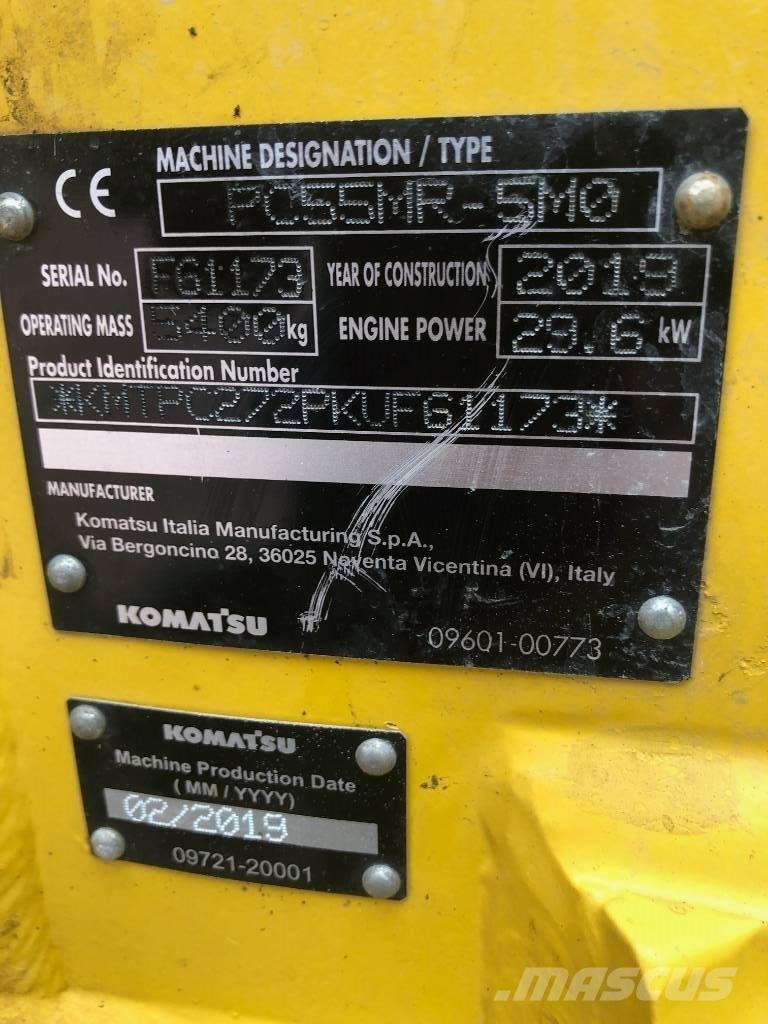 Komatsu PC55MR- 5MO Minibagger < 7t