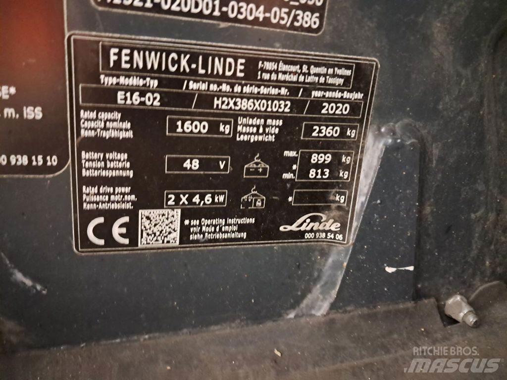 Linde E16-02 Elektrostapler