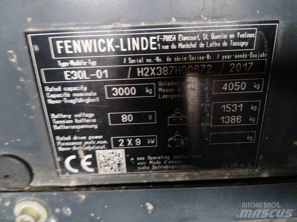 Linde E30L-01 Elektrostapler