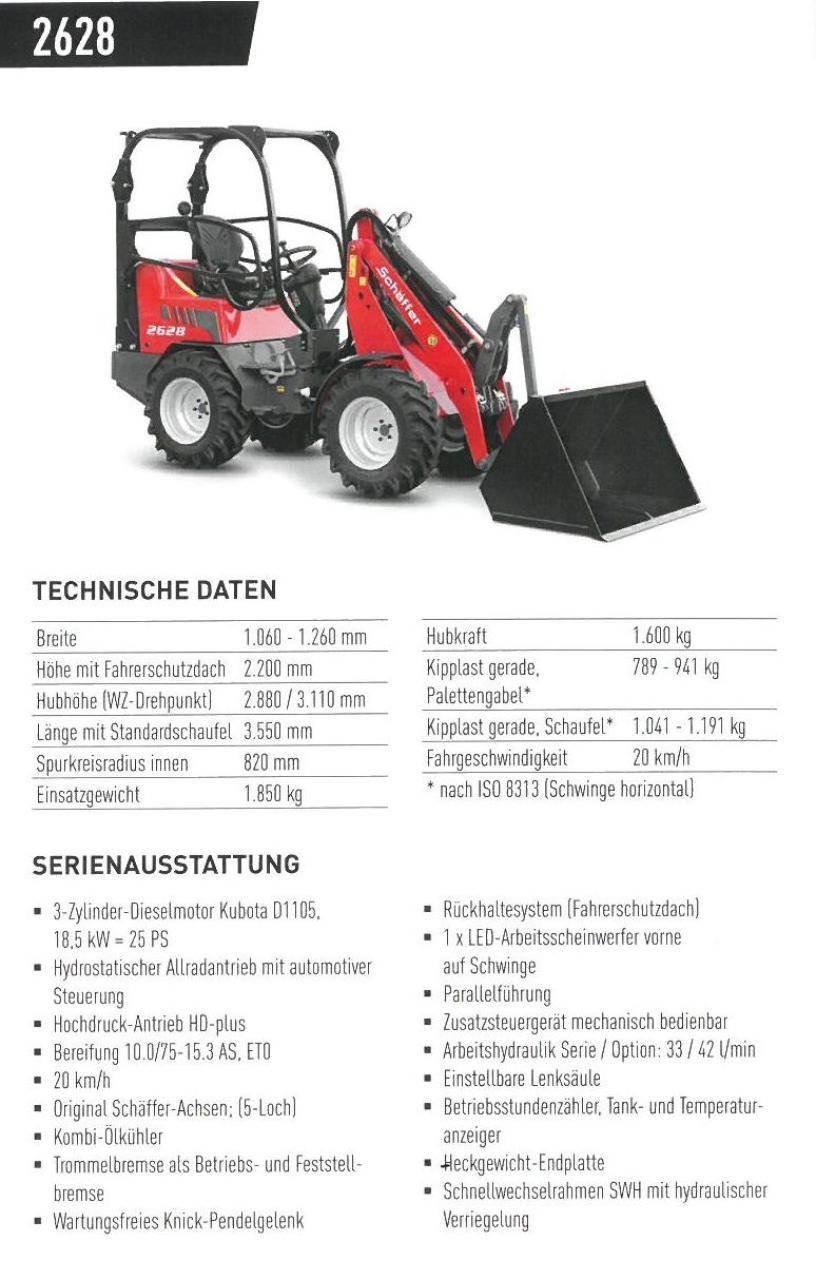 Schäffer 2628 Minilader