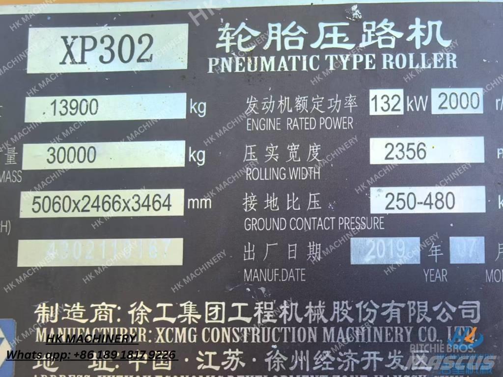 XCMG XP302 Gummiradwalzen
