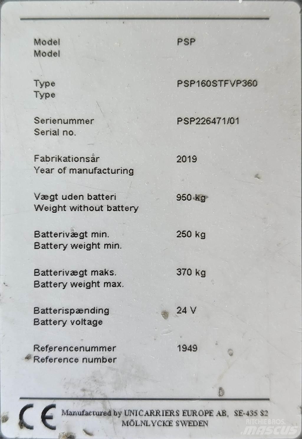 Atlet PSP160 Gabelstapler mit Fahrerstand