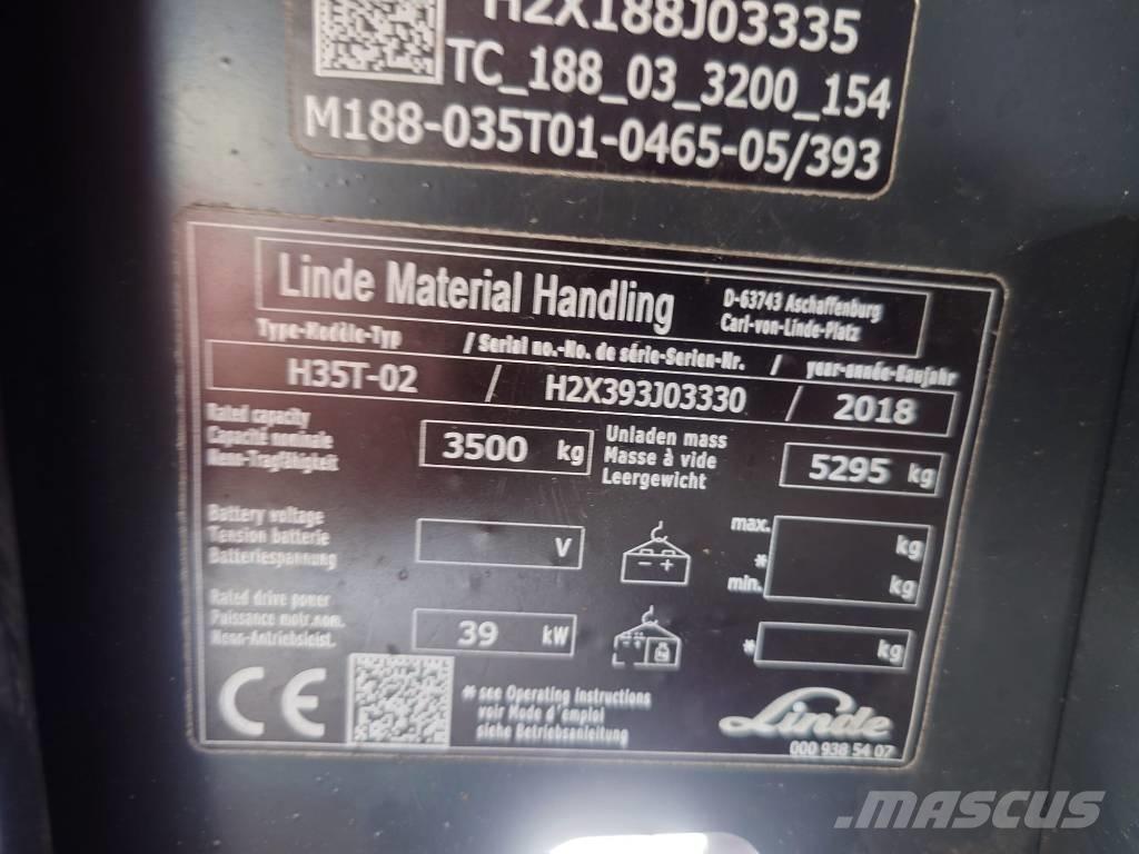 Linde H35T/393-02 Gasstapler