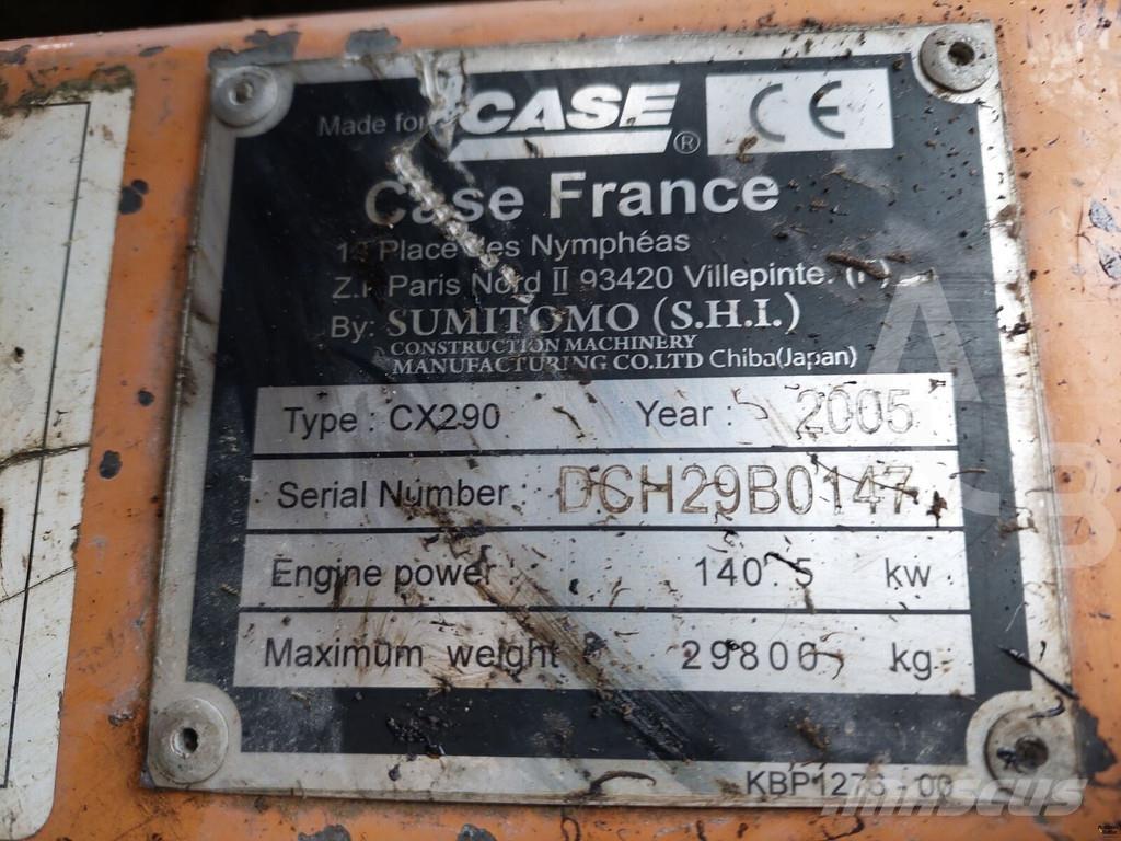 CASE CX 290 Raupenbagger