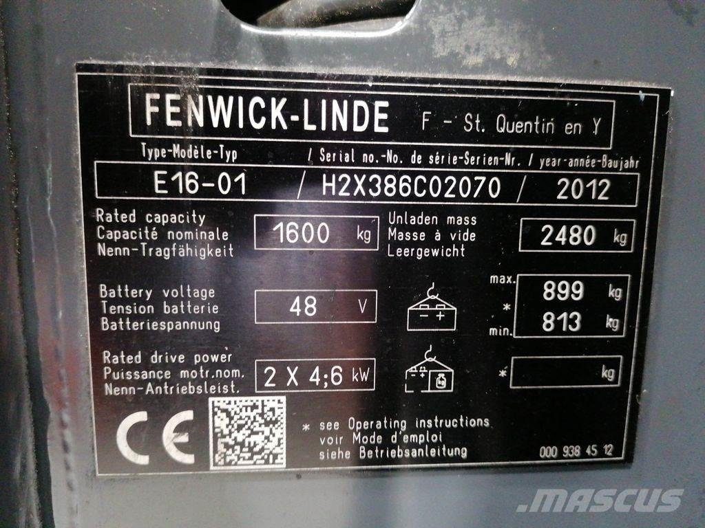 Linde E16-01 Elektrostapler