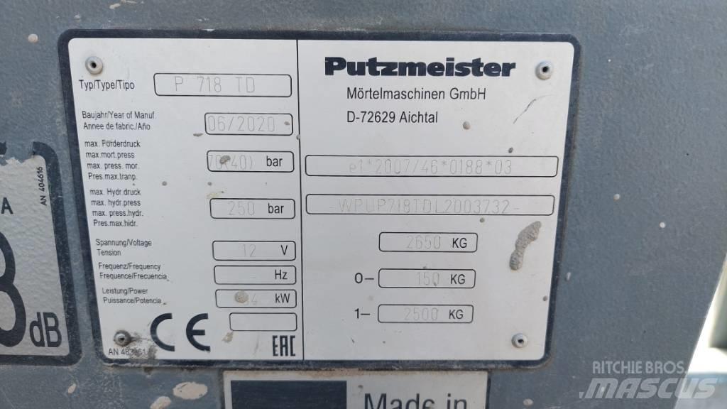 Putzmeister P 718 TD Betonpumpen