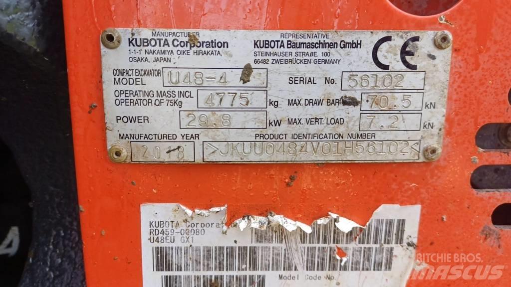 Kubota U 48-4 Minibagger < 7t