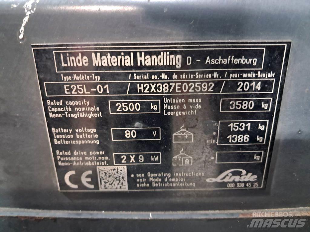 Linde E25L-01 Elektrostapler