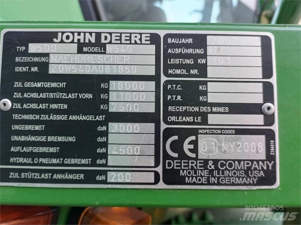 John Deere W540 Mähdrescher