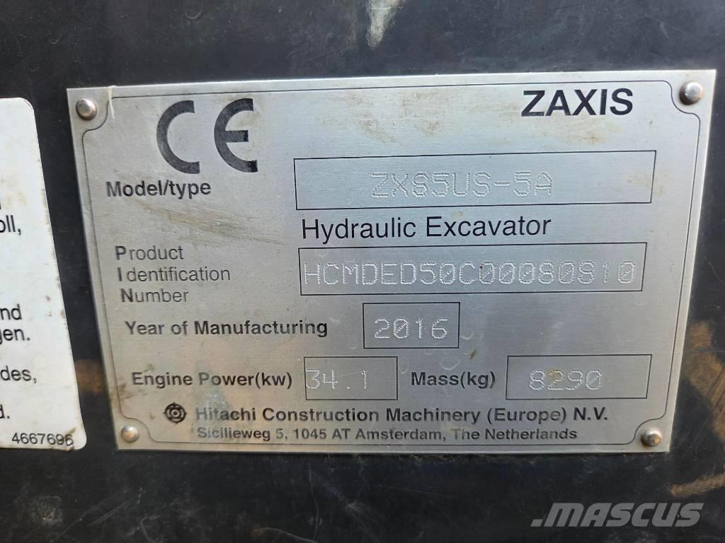 Hitachi ZX 85 US-5 A Midibagger  7t - 12t
