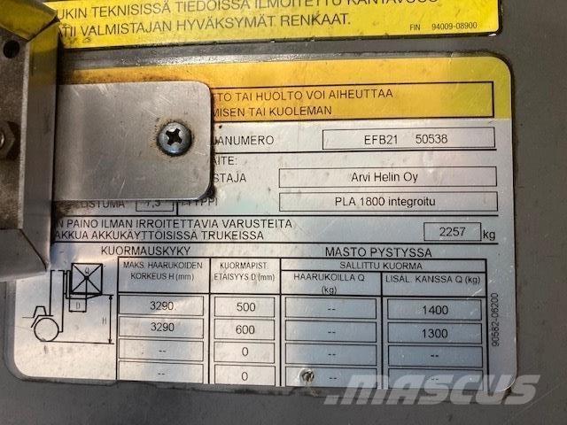 Mitsubishi FB15PNT Elektrostapler