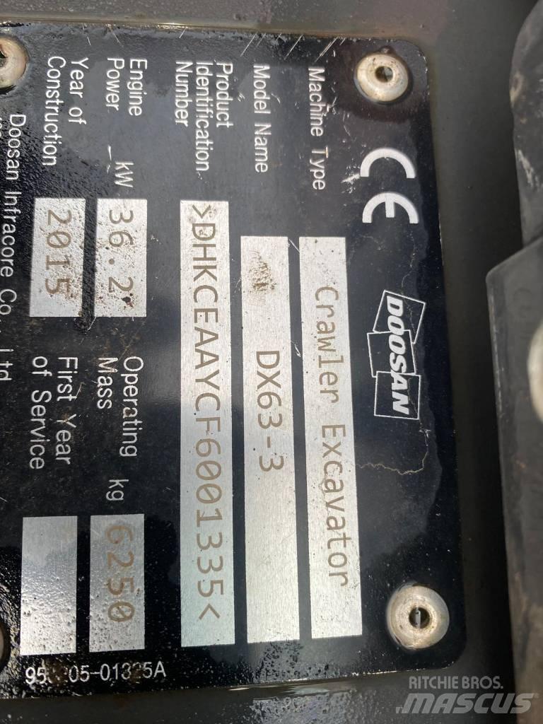 Doosan DX 63-3 Minibagger < 7t