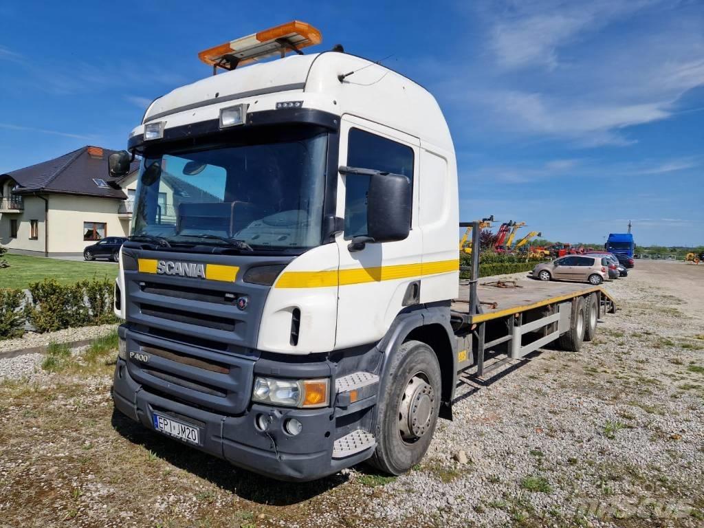 Scania P 400 Pritschenwagen/Pritschenwagen mit Seitenklappe