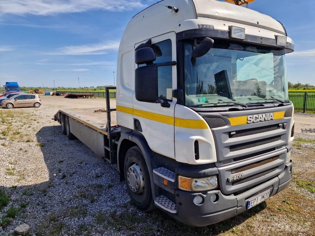 Scania P 400 Pritschenwagen/Pritschenwagen mit Seitenklappe