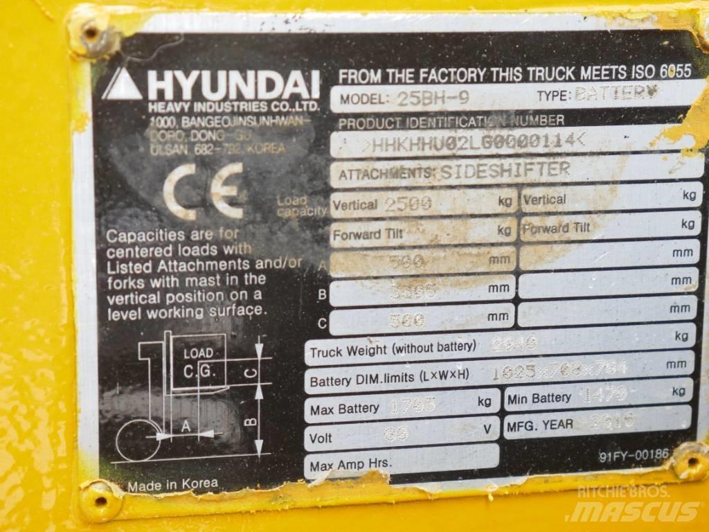 Hyundai 25 BH-9 Elektrostapler