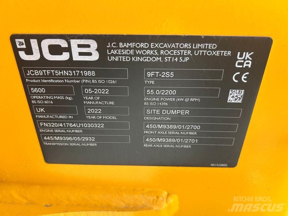 JCB 9TFT-2 Minidumper