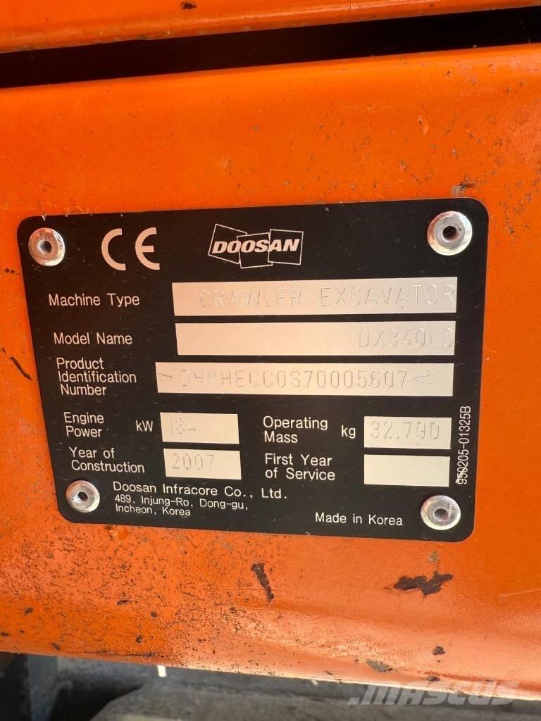 Doosan DX 340 LC Raupenbagger