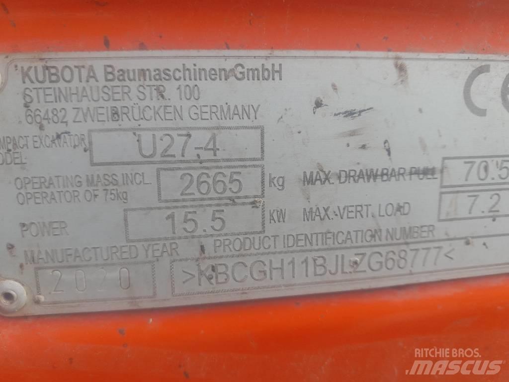 Kubota U 27-4 Minibagger < 7t