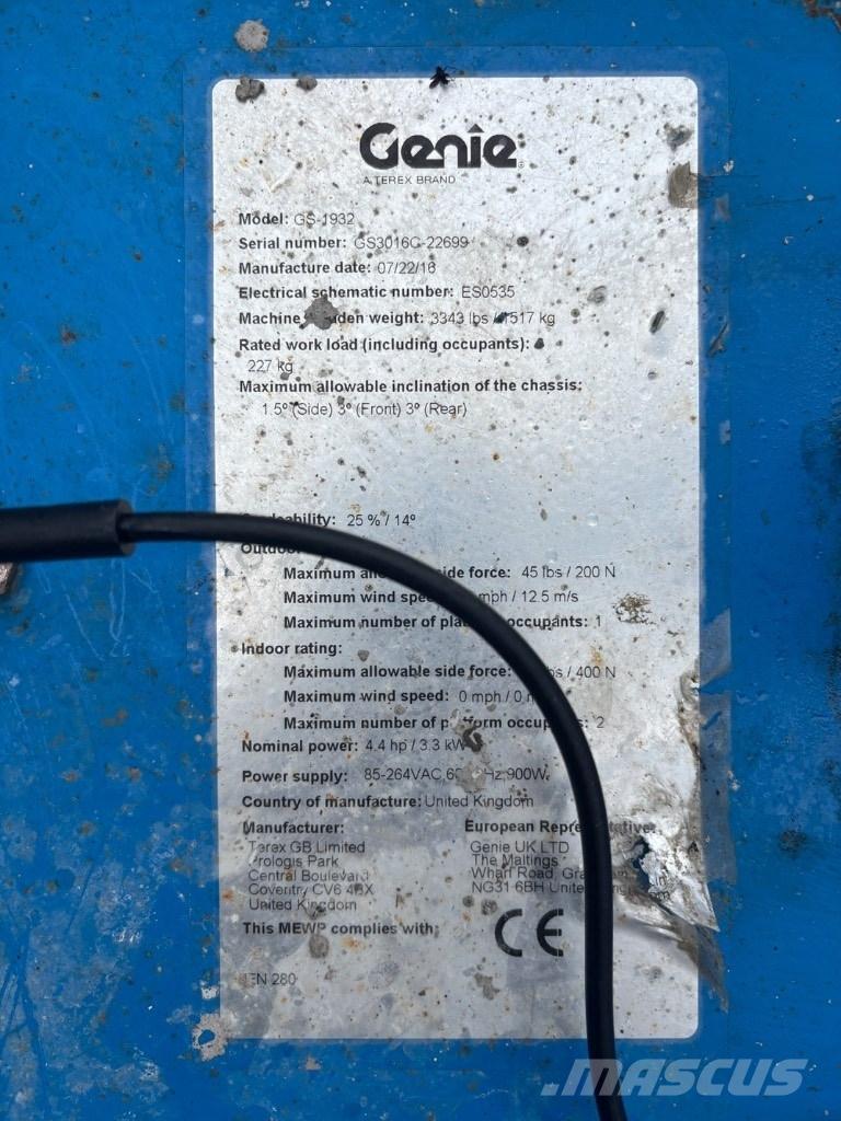Genie GS 1932 Scheren-Arbeitsbühnen